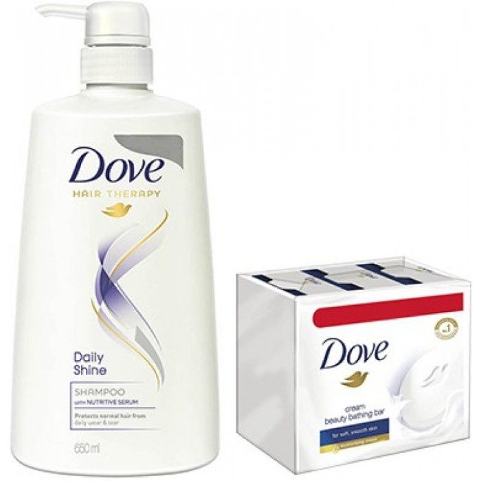 DOVE DAILY SHINE SHAMPOO 650 ML DOVE DAILY SHINE SHAMPOO 650 ML